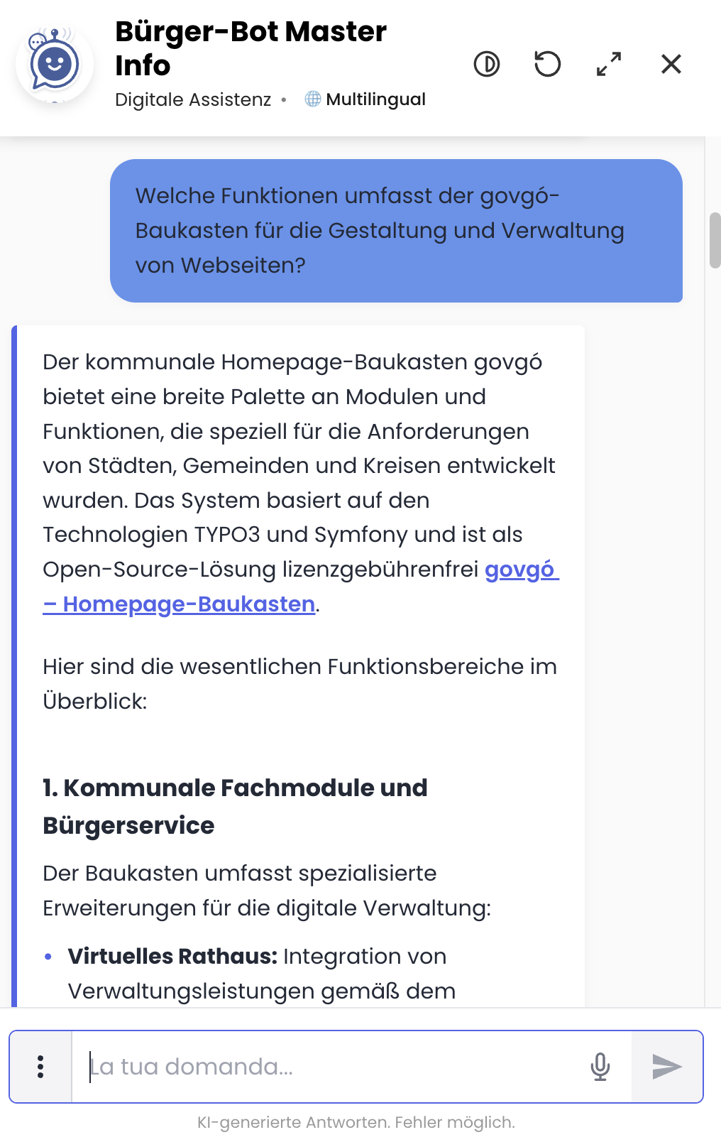 Chatbot Frontend